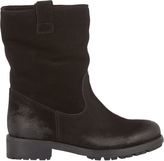 Thumbnail for your product : Barneys New York Shearling-Lined Moto Boots-Black