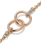 Thumbnail for your product : Pomellato 18kt white and rose gold Nudo blue topaz and diamond necklace