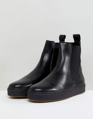 Zign Shoes Leather Chelsea Boots With Chunky Sole