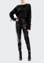 Thumbnail for your product : Alice + Olivia Leighton Relaxed Pullover with Tie Cuffs