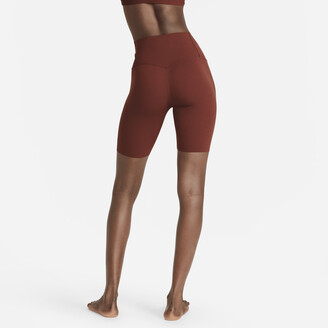 Nike Women's Zenvy Gentle-Support High-Waisted 8 Biker Shorts in Brown -  ShopStyle