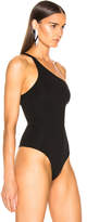 Thumbnail for your product : David Koma One Shoulder Bodysuit in Black | FWRD