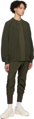 Y-3 Khaki Zip-Up Sweater