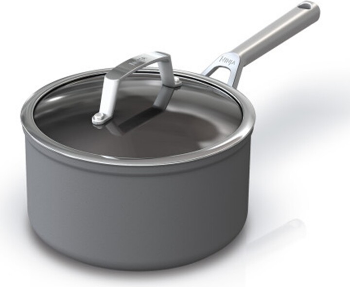 Ninja Foodi NeverStick Premium Saucepan With Glass Lid 3.5 Qt Gray