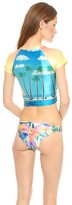 Thumbnail for your product : We Are Handsome The Bella Vista Cropped Rash Guard