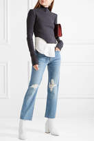 Thumbnail for your product : Rag & Bone Distressed High-rise Straight-leg Jeans