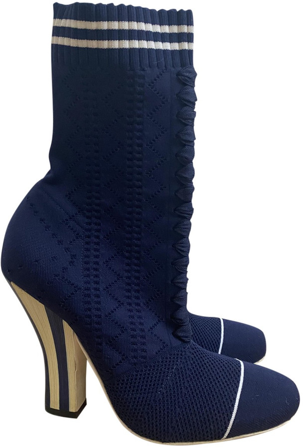 fendi blue boots