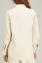 Thumbnail for your product : Totême Patch Pocket Cotton Shirt in Ecru