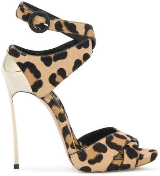 Casadei leopard print Blade sandals