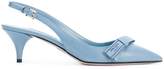 Thumbnail for your product : Prada Bow-detail slingback pumps