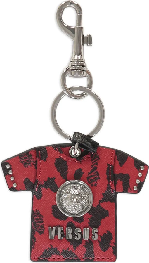希少✨VERSACE Medusa Leather l Keychain GianniVersaceVintageBlackLeath
