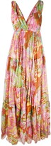 Thumbnail for your product : Dolce & Gabbana '60s-Print Long Chiffon Dress