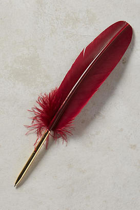 Anthropologie Turkey Feather Pen