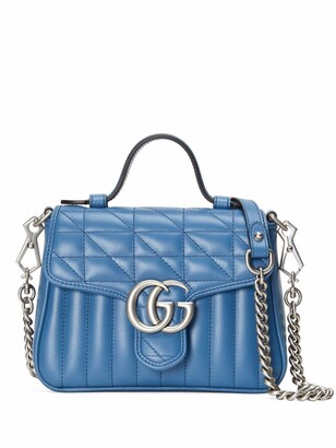 Gucci mini GG Marmont top handle bag - ShopStyle