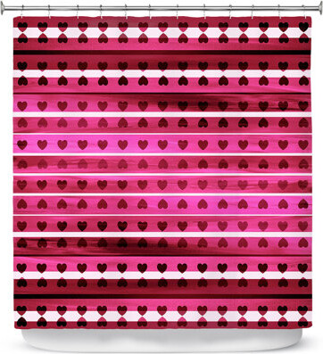 East Urban Home Heart Love Single Shower Curtain