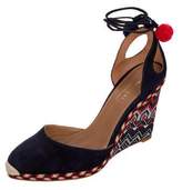 Thumbnail for your product : Aquazzura Palm Beach Wedge Pumps Navy Palm Beach Wedge Pumps