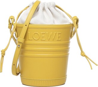Loewe Balloon Small Two-tone Leather Bucket Bag - Black - ShopStyle