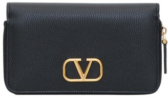 Valentino Garavani VLogo Zip-Around Wallet - ShopStyle Clothes and 