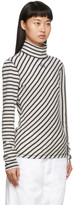 Thumbnail for your product : Loewe Navy and White Striped Long Sleeve Turtleneck