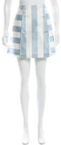 Thumbnail for your product : Suno Striped Mini Skirt