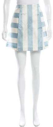 Suno Striped Mini Skirt