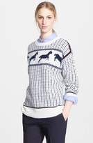 Thumbnail for your product : Band Of Outsiders 'Fair Isle Horses' Wool Blend Sweater