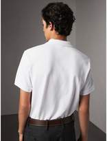 Thumbnail for your product : Burberry Tartan Trim Cotton PiquÃ© Polo Shirt
