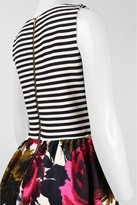 Thumbnail for your product : Taylor Stripe and Floral Print A-line Dress 5997M