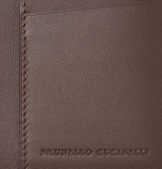Brunello Cucinelli Full-Grain Leather Cardholder
