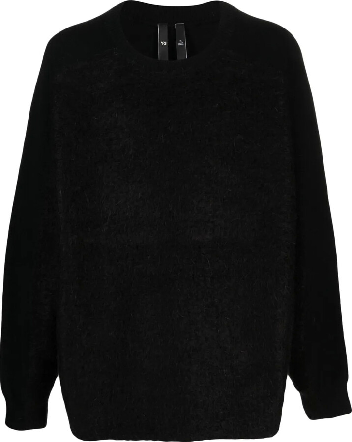Y-3 Brushed-Effect Wool-Blend Jumper
