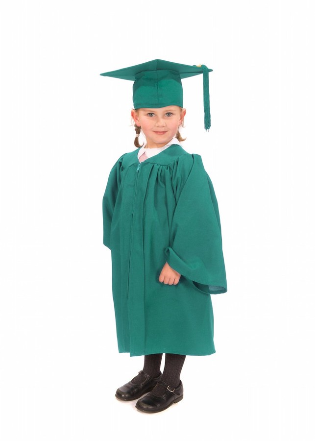 Graduation Attire Children's Nursery Graduation Gown and Cap Matte ShopStyle Evening Dresses