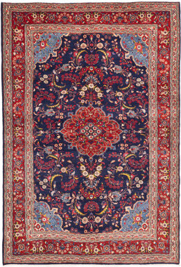 Bloomsbury Market Kayseri Navy Rug 6'8\ x 9'6\