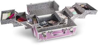 Caboodles Stylist Pink Bubble Six-Tray CosmeticTrain Case
