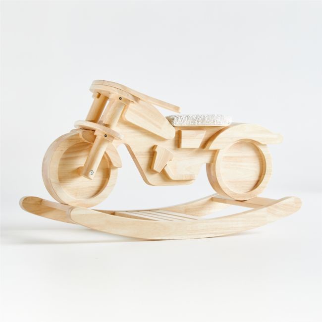 Wooden Rocking Motorcycle by Leanne Ford