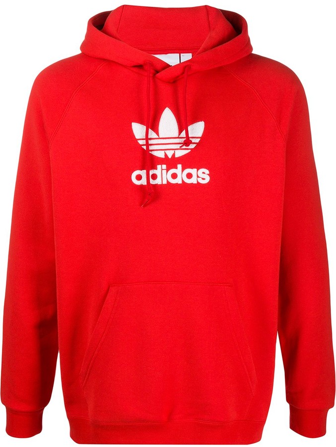 red adidas hoodie mens