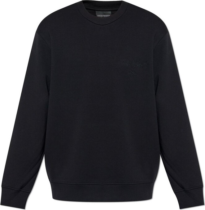 Emporio Armani Long-Sleeved Crewneck Sweatshirt
