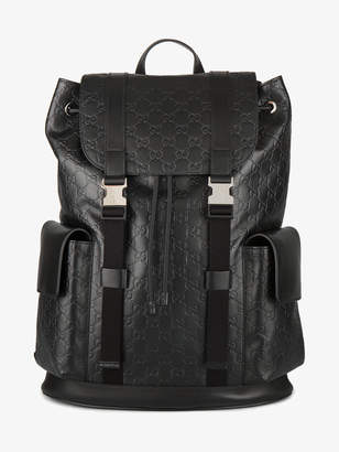 Gucci signature leather backpack