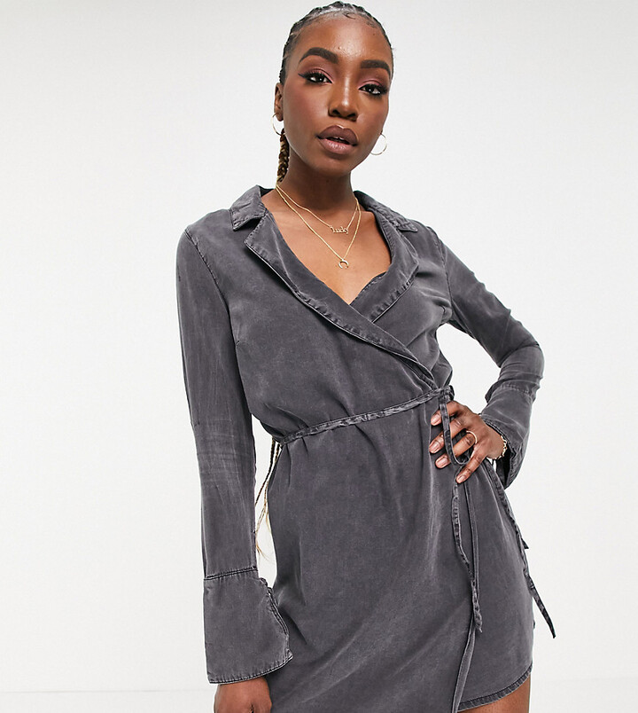 Denim Wrap Dress | Shop the world's largest collection of fashion |  ShopStyle UK