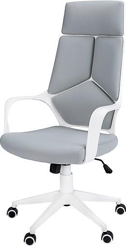 Monarch Specialties Inc. Fabric Executive Chair, Grey/White (I 7270)