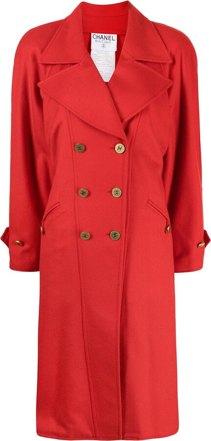 Red Coat With Gold Buttons | ShopStyle