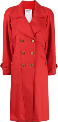 1994 CC buttons double-breasted cashmere coat