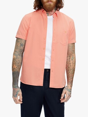 Ted Baker Kostume Short Sleeve Shirt, Orange Coral