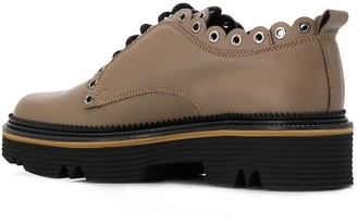 Pollini Scalloped Detail Brogues