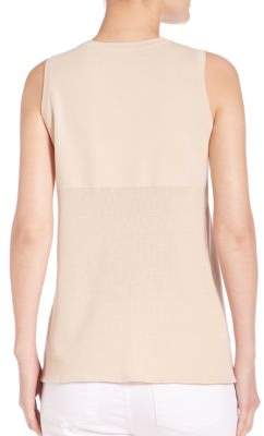 Saks Fifth Avenue COLLECTION Roundneck Mesh Top
