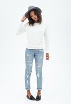 Thumbnail for your product : Forever 21 Floral Lace Sweatshirt