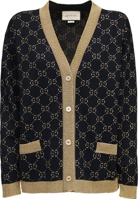 Gucci GG Supreme cotton & lurex cardigan