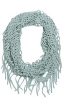 Thumbnail for your product : With Love From CA Lurex open Knit Infinity Scarf