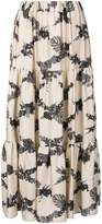 Thumbnail for your product : Ballantyne geometric pattern long skirt