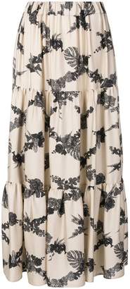 Ballantyne geometric pattern long skirt