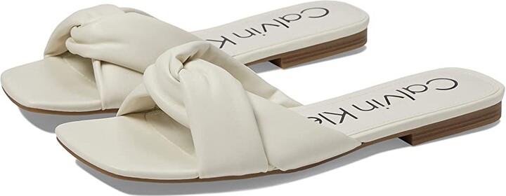Calvin Klein Women's White Sandals on Sale | ShopStyle